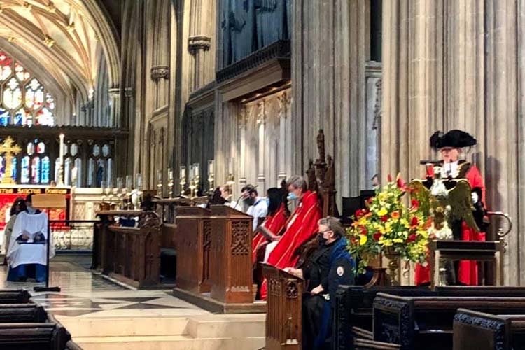 Rush Sunday at St Mary Redcliffe