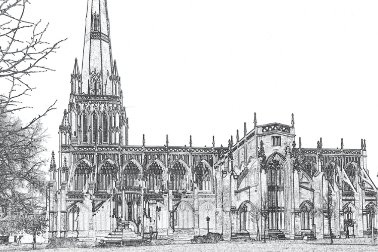 Illustration of St Mary Redcliffe Church
